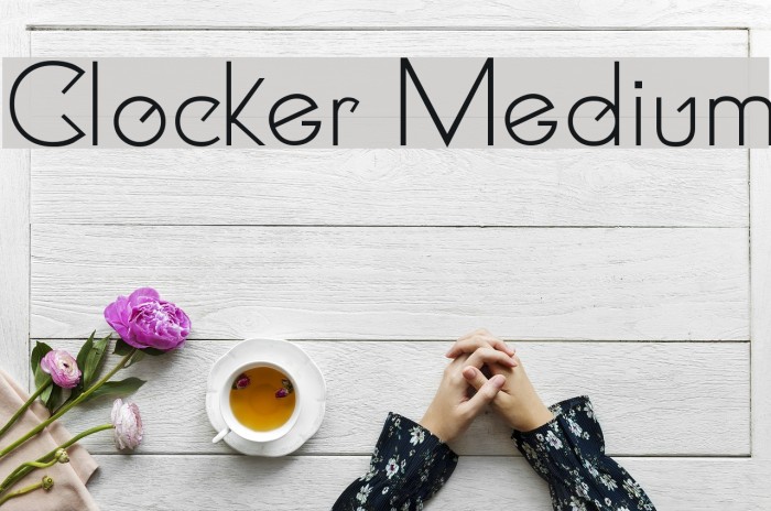 Clocker Medium Font examples