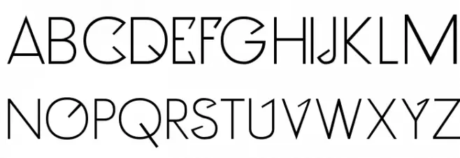 Clocker Schriftart Groß