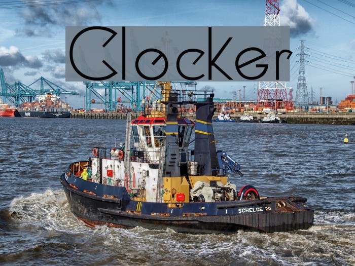 Clocker Font examples