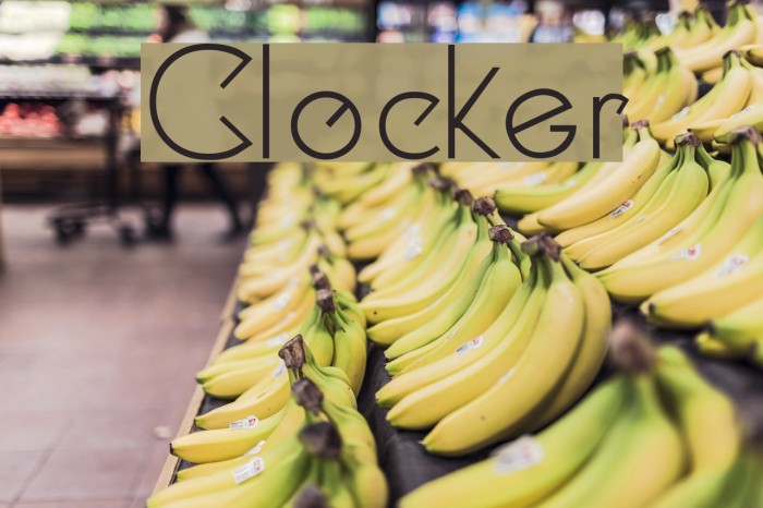 Clocker Font examples