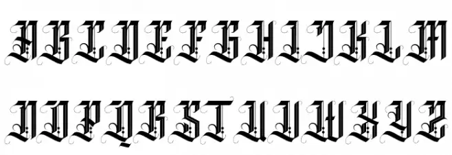 Clockwork Free Regular 字体 大写