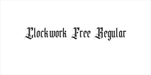 Clockwork Free Regular Logo