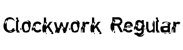 Clockwork Regular  フリーフォントのダウンロード