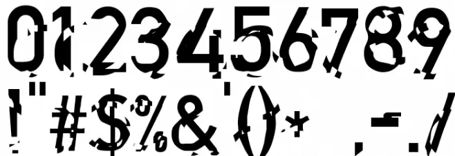 Clockwork Regular Font OTHER CHARS