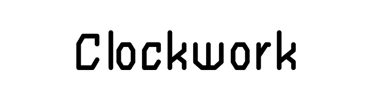 Clockwork Font