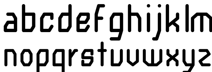 Clockwork Font LOWERCASE