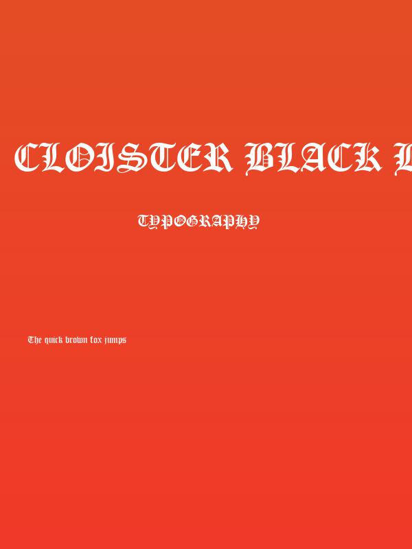 Cloister Black BT Poster