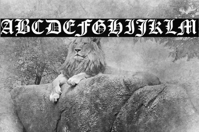 Cloister Black Light Font examples