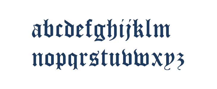 Cloister Black Light Lowercase