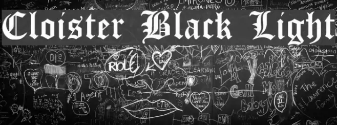 Cloister Black Light Font examples