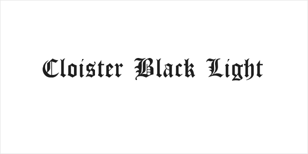 Cloister Black Light Logo