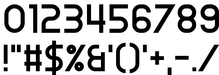 Clone Machine Font OTHER CHARS