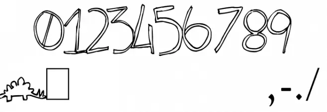 Clono uno Font OTHER CHARS