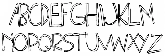 Clono uno Font Litere mari