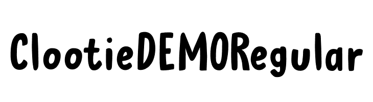 Clootie DEMO Regular  font caratteri gratis