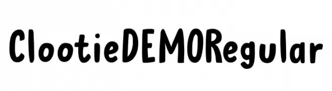 Clootie DEMO Regular  font caratteri gratis