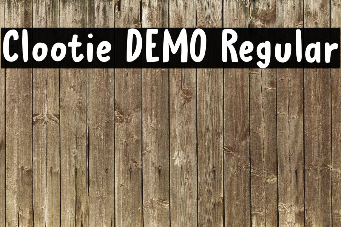 Clootie DEMO Regular Font examples