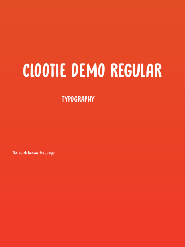 Clootie DEMO Regular Poster