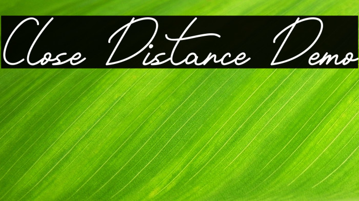 Close Distance Demo Example 2