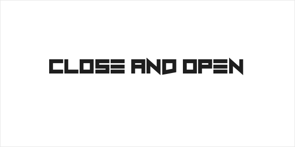 Close and Open Logo