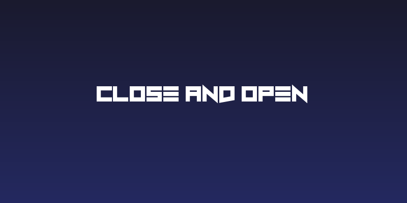 Close and Open Social Header