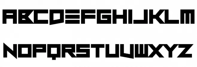 Close and Open Schriftart Kleinbuchstaben