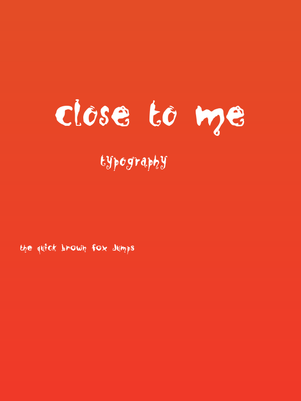 Close to Me Poster