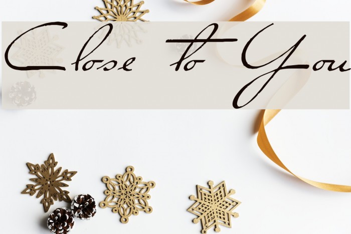 Close to You Font examples