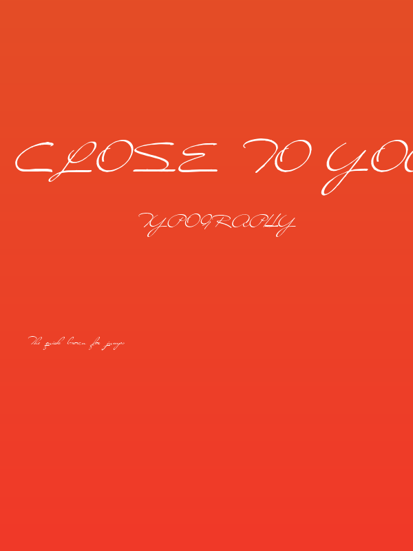 Close to You Poster