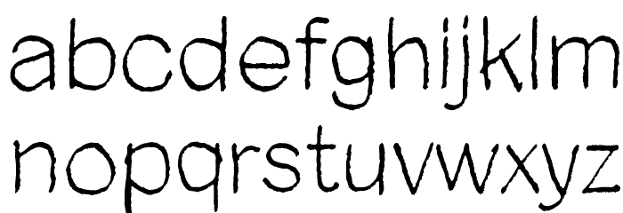 Close your eyes Font LOWERCASE