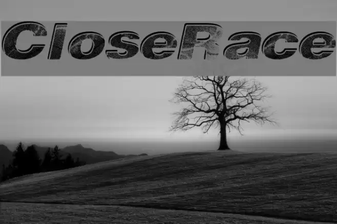 CloseRace Font examples