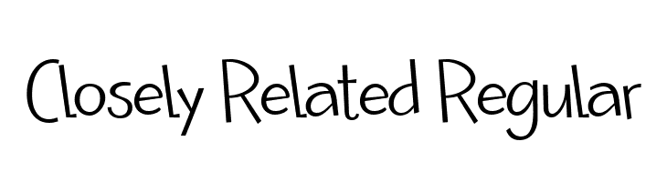 Closely Related Regular  Frei Schriftart Herunterladen
