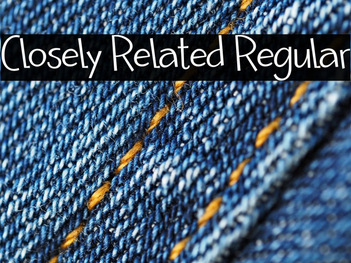 Closely Related Regular Example 2