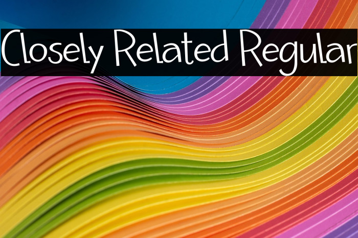 Closely Related Regular Example 3