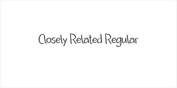Closely Related Regular Logo