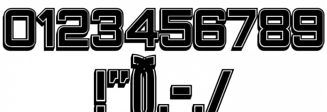 Closeness Outline Filled Regular Font OTHER CHARS