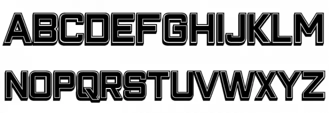 Closeness Outline Filled Regular Шрифта ВЕРХНИЙ