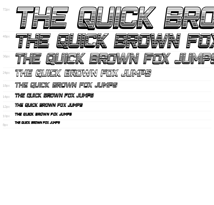 Closeness Outline Gradient Italic Waterfall