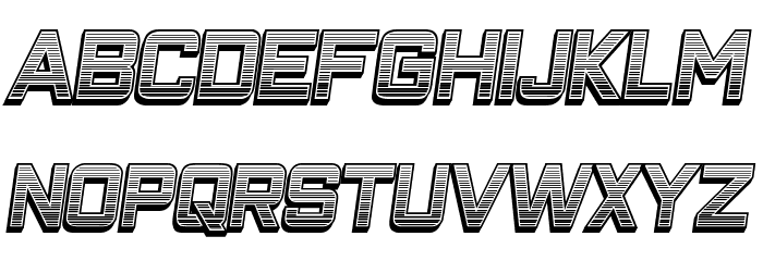 Closeness Outline Gradient Italic Font LOWERCASE