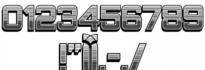 Closeness Outline Gradient Regular Font OTHER CHARS