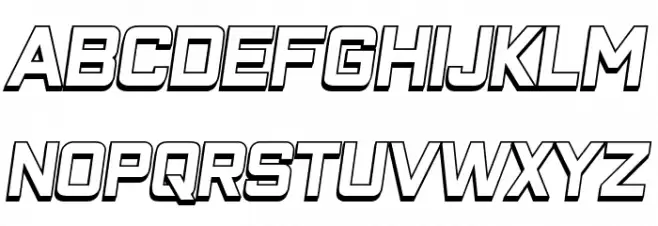Closeness Outline Italic خط أحرف كبيرة