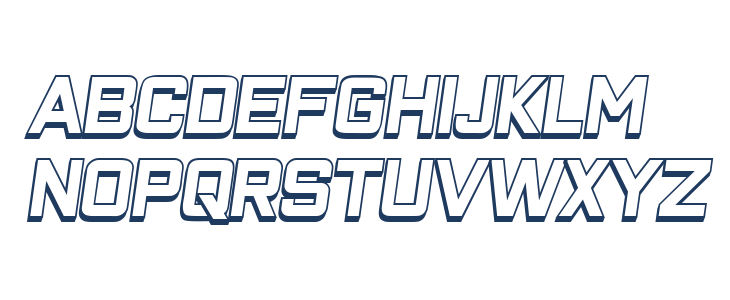 Closeness Outline Italic Lowercase