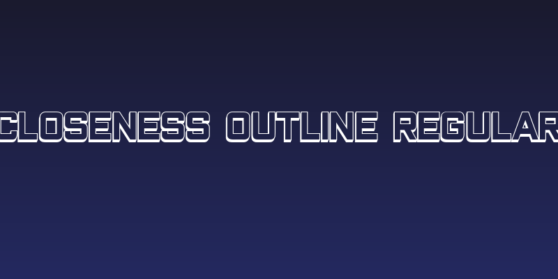 Closeness Outline Regular Social Header