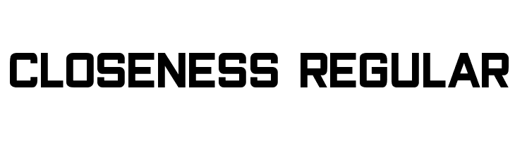 Closeness Regular  免费字体下载