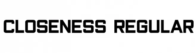 Closeness Regular  免费字体下载