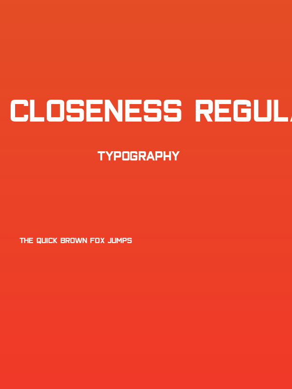 Closeness Regular Poster