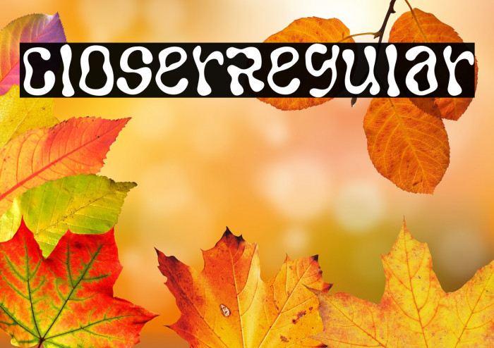 CloserRegular Example 1