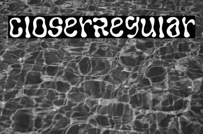 CloserRegular Font examples