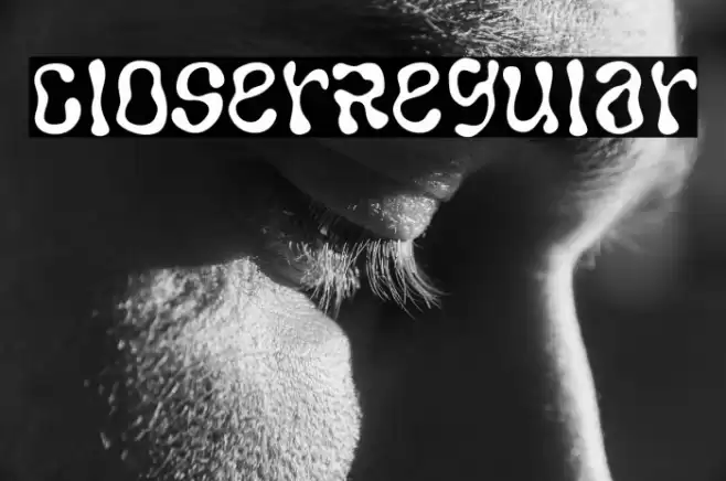 CloserRegular Font examples