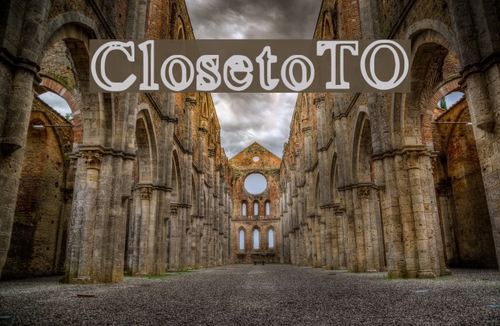 ClosetoTO Font examples